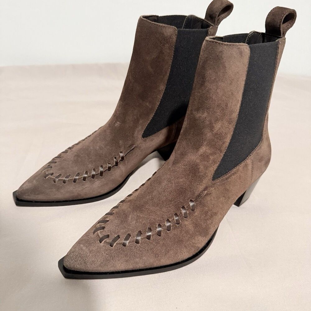Rails Women’s Suede Cece Ankle Boots Pointed Toe Sz 37 - Picture 2 of 10